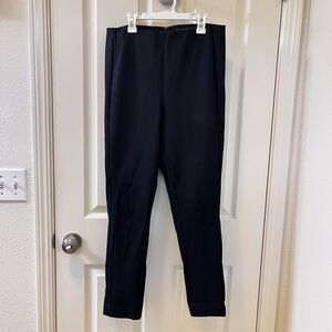 Rag & Bone Black Stretch Dress Pants Pull-On Back Zipper Tapered Women's Size 10